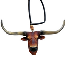 Enfeite De Retrovisor Boi Gado Nelore + Mini Laço