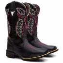 Bota Texana Feminina "Cara de Boi" Rosa - Esporatto