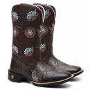 Bota Texana Feminina "Mandala Azul" - Esporatto