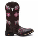 Bota Texana Feminina "Mandala Rosa" - Esporatto