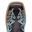 Bota Texana Feminina "Floral Azul" - Esporatto