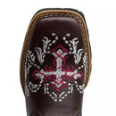 Bota Texana Feminina "Cruz Rosa" - Esporatto