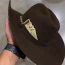 Chapéu Pralana Country + Adesivos Marrom