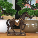 Cavalo Marchador com Cela Completo – Decoração Artesanal